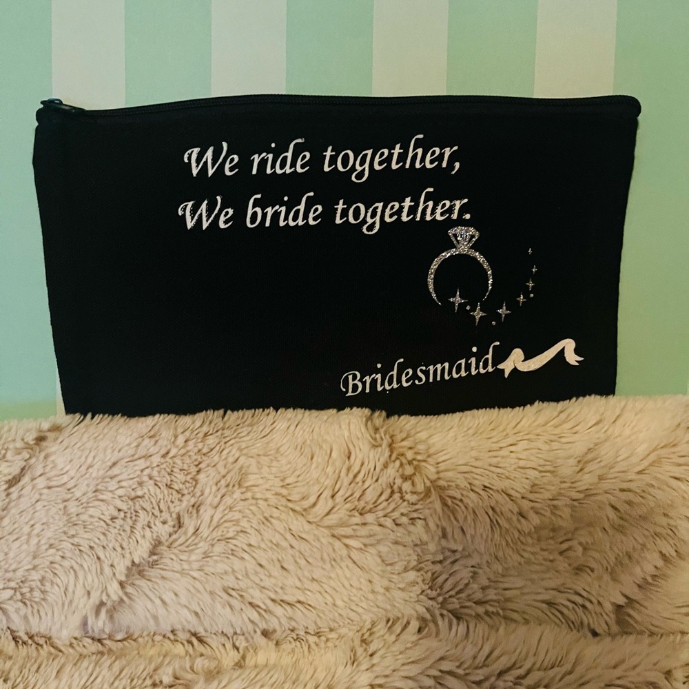 Black Bridesmaid Clutch